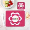 Personalised Personalised Girl's Floral Placemat Set