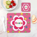 Personalised Personalised Girl's Floral Placemat Set
