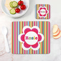 Personalised Personalised Girl's Floral Placemat Set