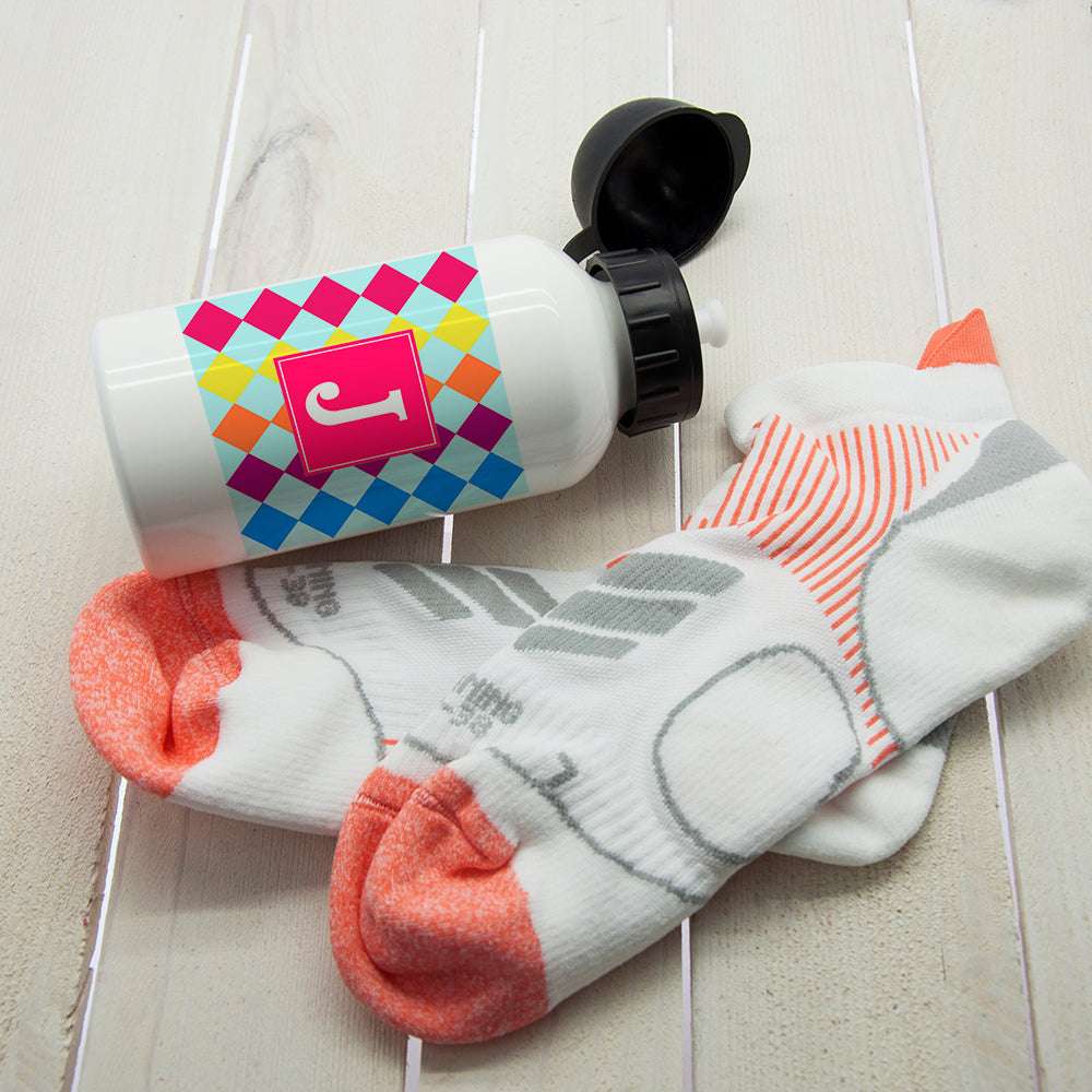Personalised Girl's Mosaic Water Bottle