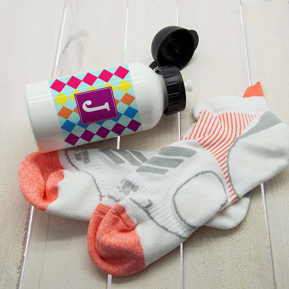 Personalised Girl's Mosaic Water Bottle