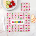 Personalised Personalised Girl's Patterned Placemat Set