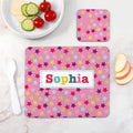 Personalised Personalised Girl's Patterned Placemat Set