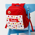 Personalised Personalised Girl's Patterned Red Rucksack