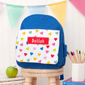 Personalised Personalised Girl's Patterned Royal Blue Rucksack