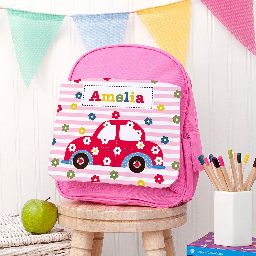 Personalised Personalised Girl's Pink Mini Rucksack
