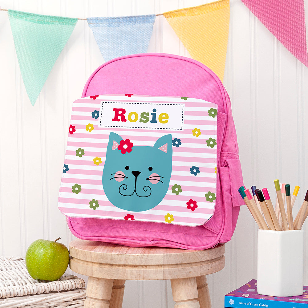 Personalised Personalised Girl's Pink Mini Rucksack