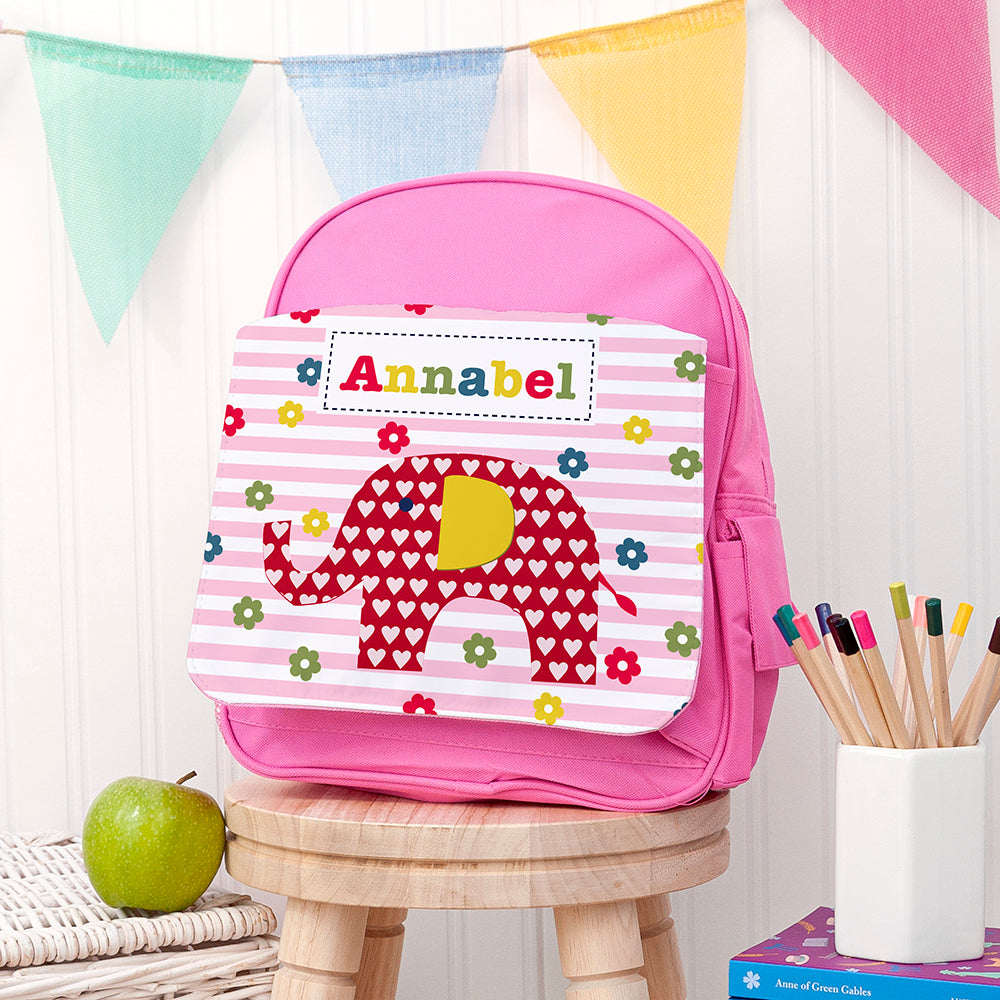 Personalised Personalised Girl's Pink Mini Rucksack