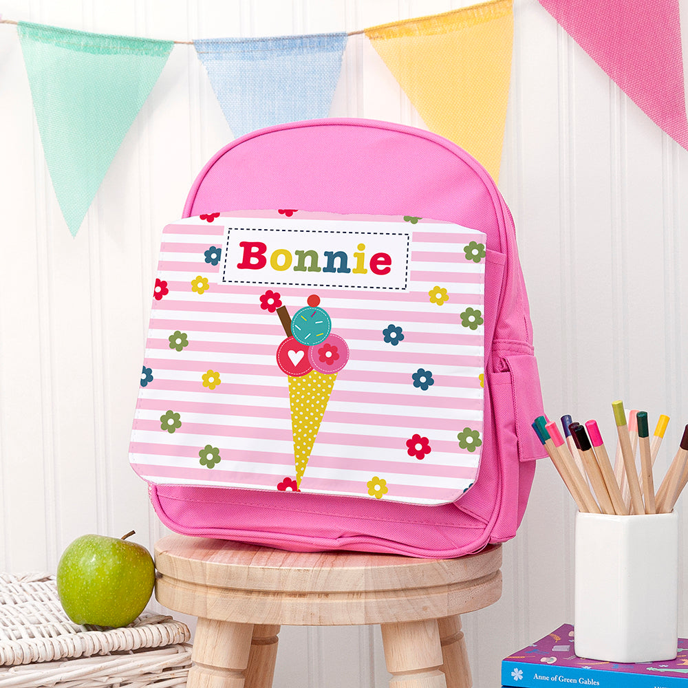 Personalised Personalised Girl's Pink Mini Rucksack