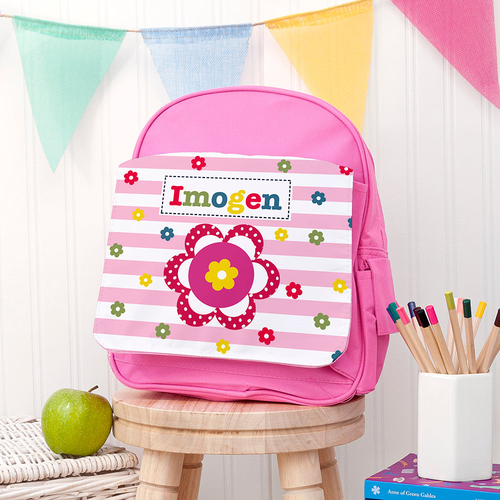 Personalised Personalised Girl's Pink Mini Rucksack