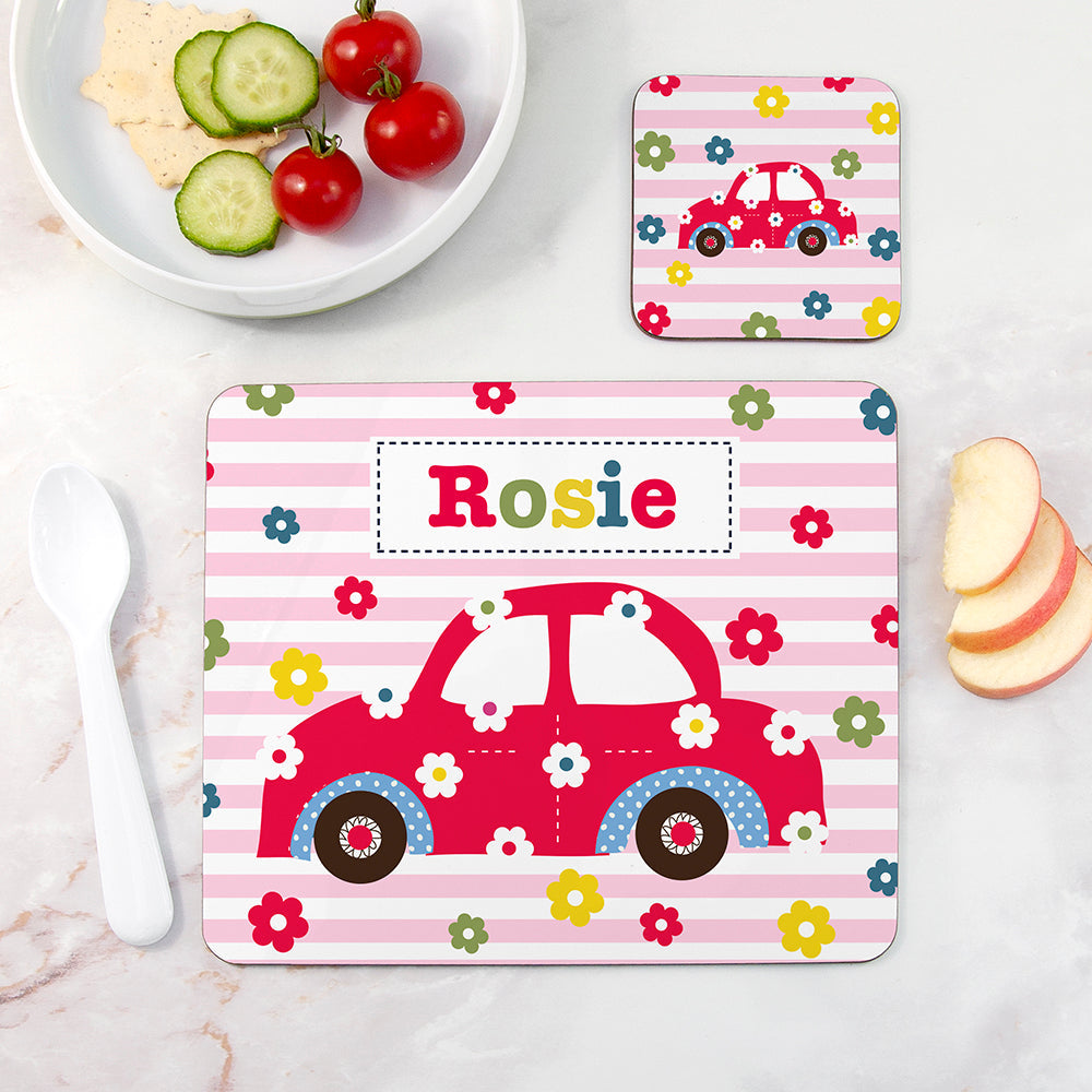 Personalised Personalised Girl's Placemat Set