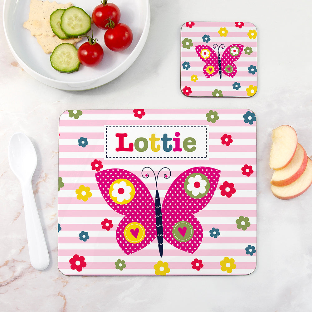 Personalised Personalised Girl's Placemat Set