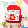 Personalised Personalised Girl's Red Mini Rucksack