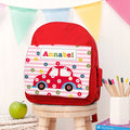 Personalised Personalised Girl's Red Mini Rucksack