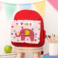 Personalised Personalised Girl's Red Mini Rucksack