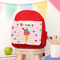 Personalised Personalised Girl's Red Mini Rucksack