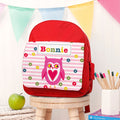 Personalised Personalised Girl's Red Mini Rucksack