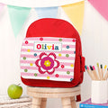 Personalised Personalised Girl's Red Mini Rucksack