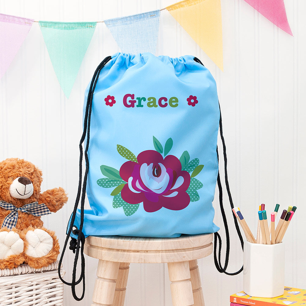 Personalised Personalised Girl's Sky Blue Waterproof Swim Bag