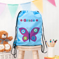 Personalised Personalised Girl's Sky Blue Waterproof Swim Bag