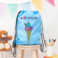 Personalised Personalised Girl's Sky Blue Waterproof Swim Bag
