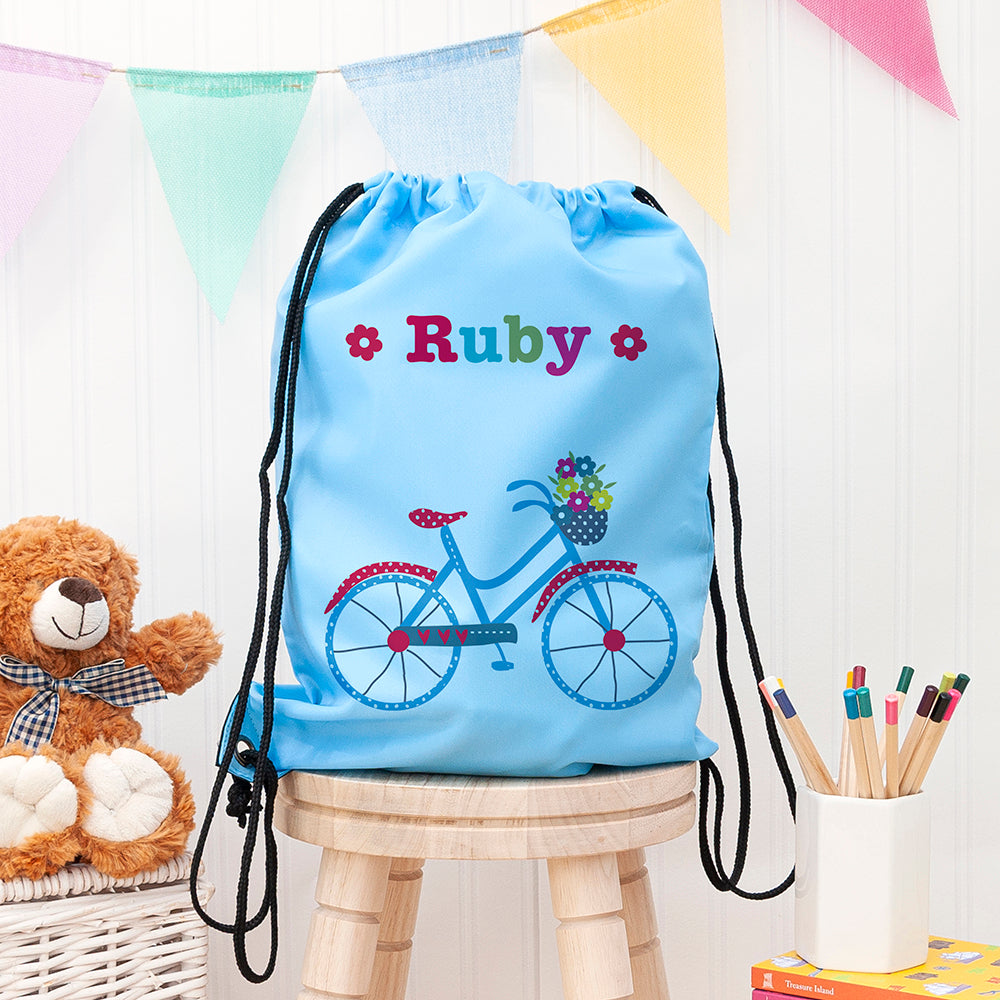 Personalised Personalised Girl's Sky Blue Waterproof Swim Bag