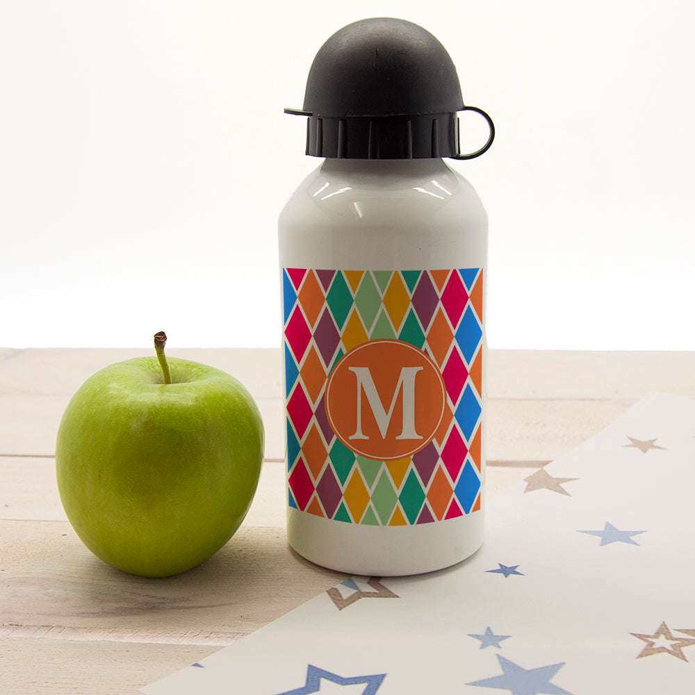 Personalised Girl's Stain Glass Window Water Bottle