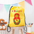 Personalised Personalised Girl's Yellow Waterproof Swim Bag