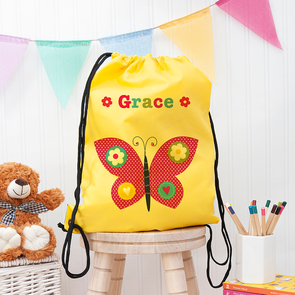Personalised Personalised Girl's Yellow Waterproof Swim Bag