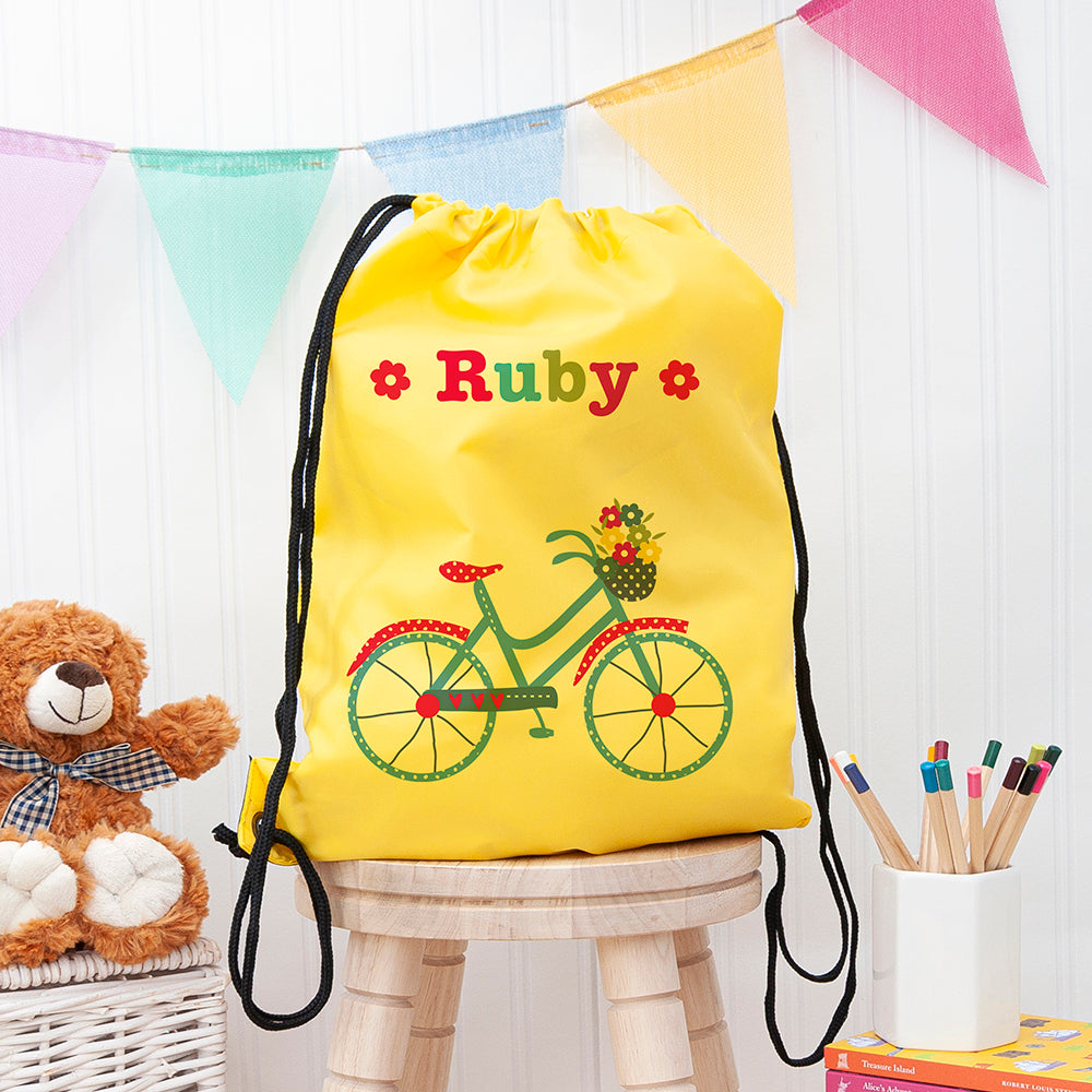 Personalised Personalised Girl's Yellow Waterproof Swim Bag