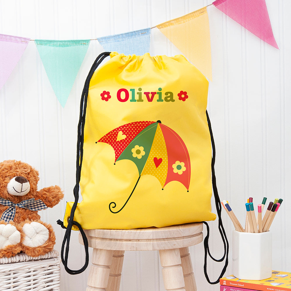 Personalised Personalised Girl's Yellow Waterproof Swim Bag