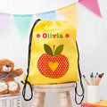 Personalised Personalised Girl's Yellow Waterproof Swim Bag
