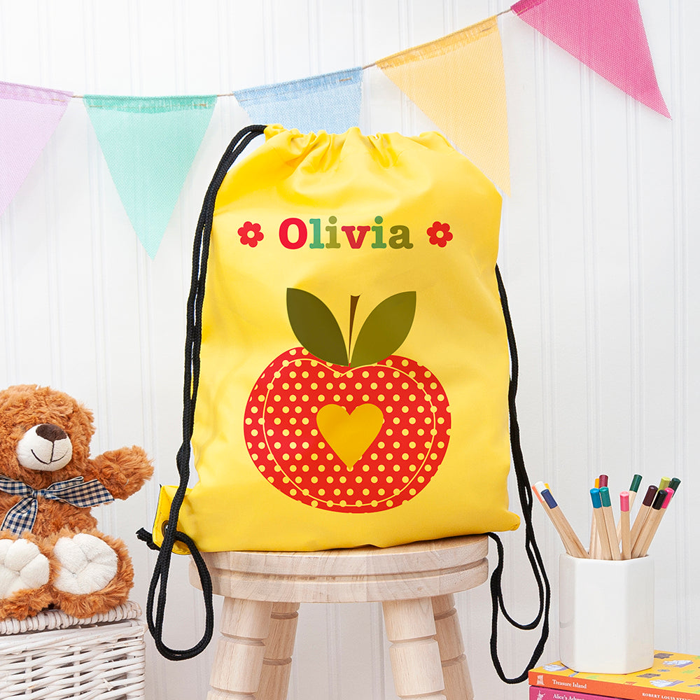 Personalised Personalised Girl's Yellow Waterproof Swim Bag