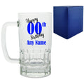 Personalised Glass Birthday tankard with any year and name