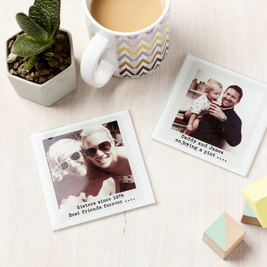 Personalised Personalised Glass Photo Coaster