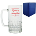 Personalised Glass Tankard, with Name's beer glass design