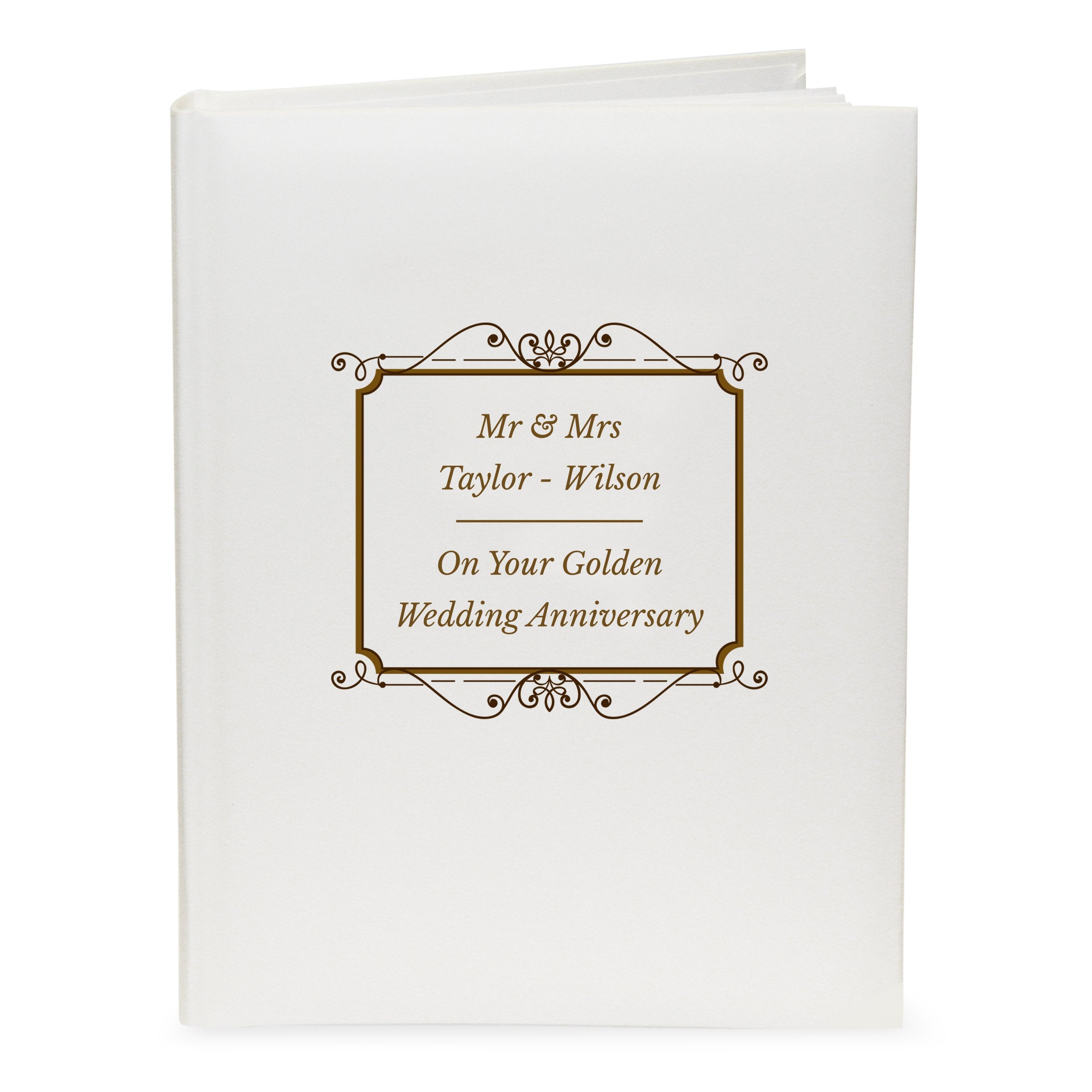 Personalised Gold Album With Sleeves