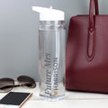 Personalised Gold Heart Island Water Bottle