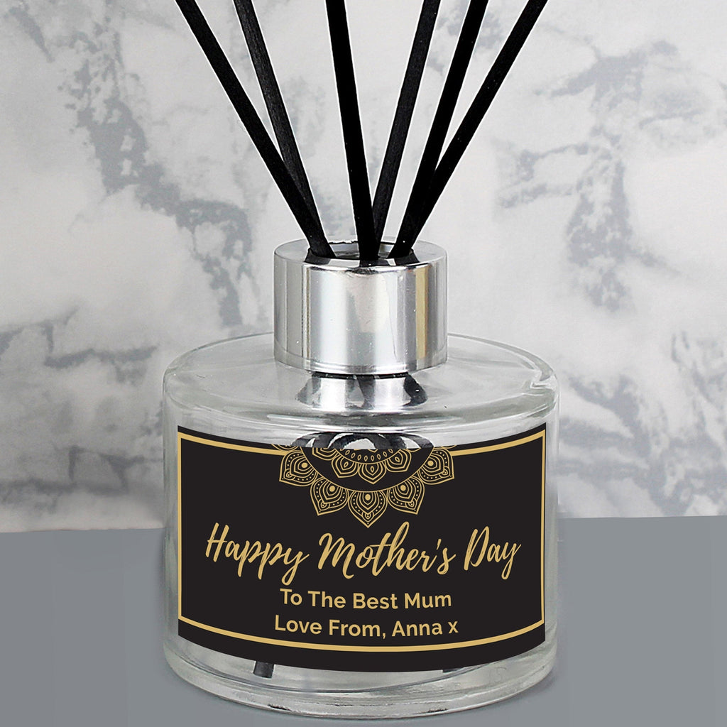 Personalised Gold Mandala Reed Diffuser