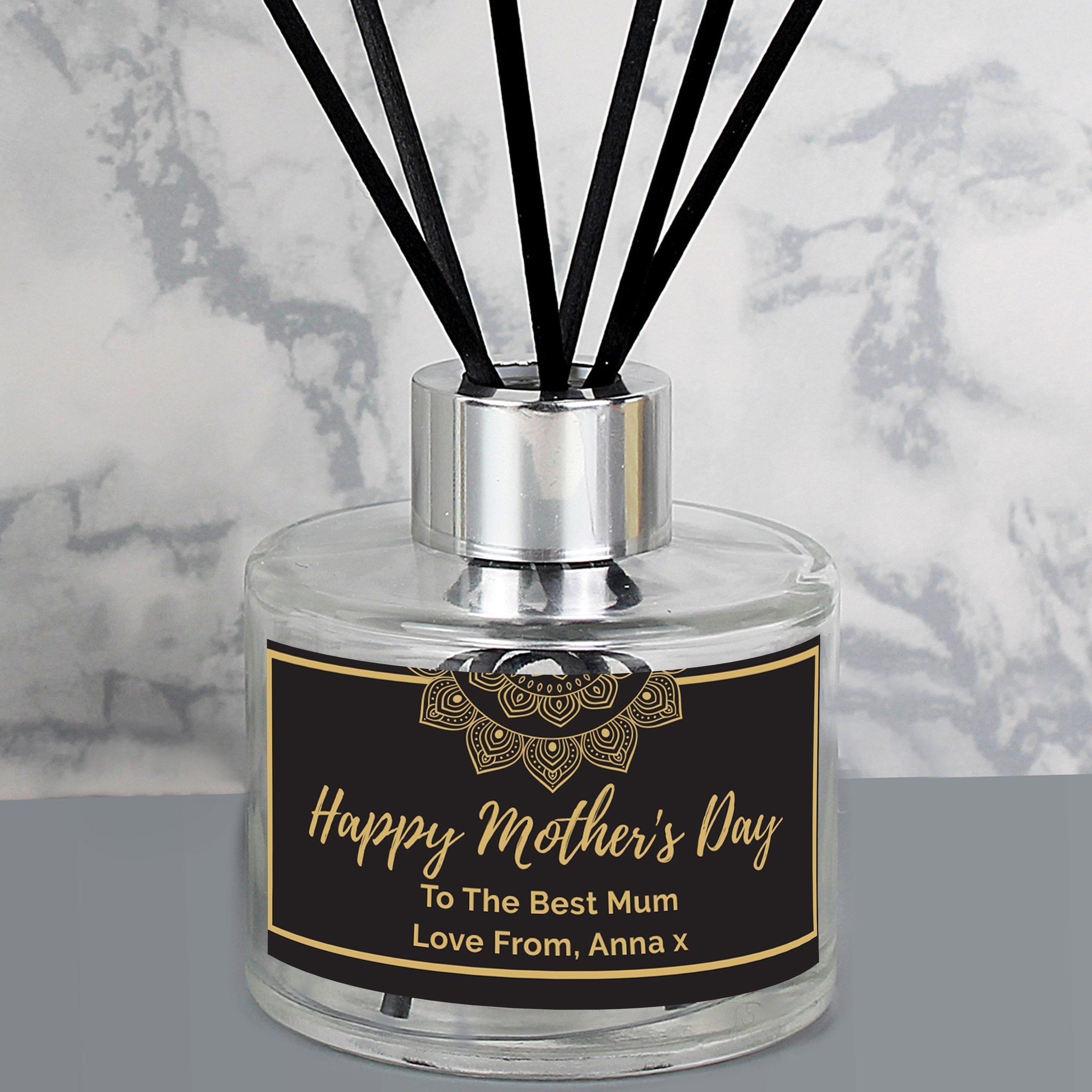 Personalised Gold Mandala Reed Diffuser