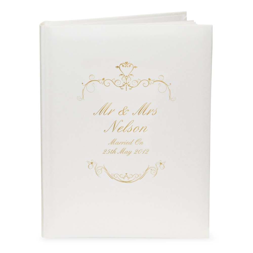 Personalised Gold Ornate Swirl Traditional Photo Album