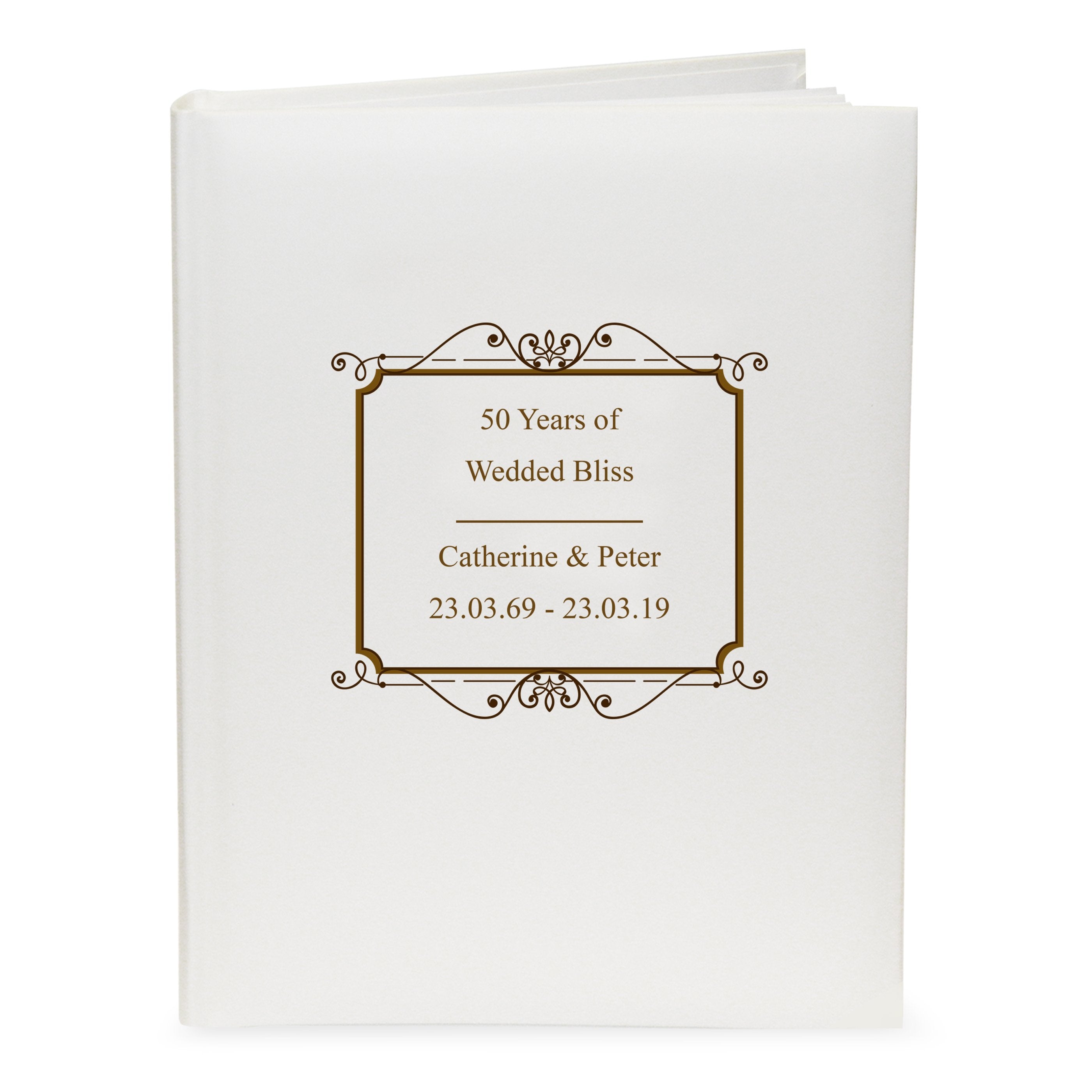 Personalised Gold Traditional Album
