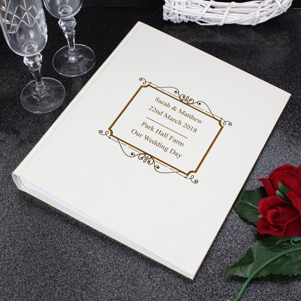 Personalised Gold Traditional Photo Album
