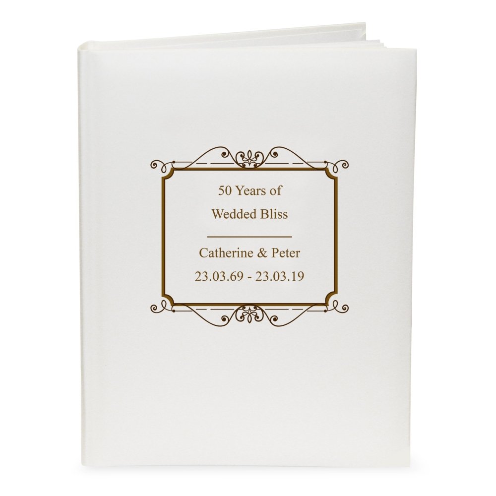 Personalised Gold Traditional Photo Album