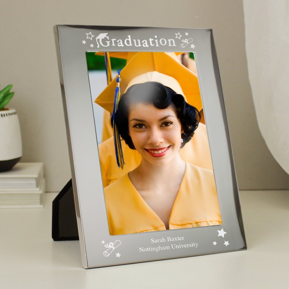 Personalised Graduation 5x7 Inch Silver Photo Frame