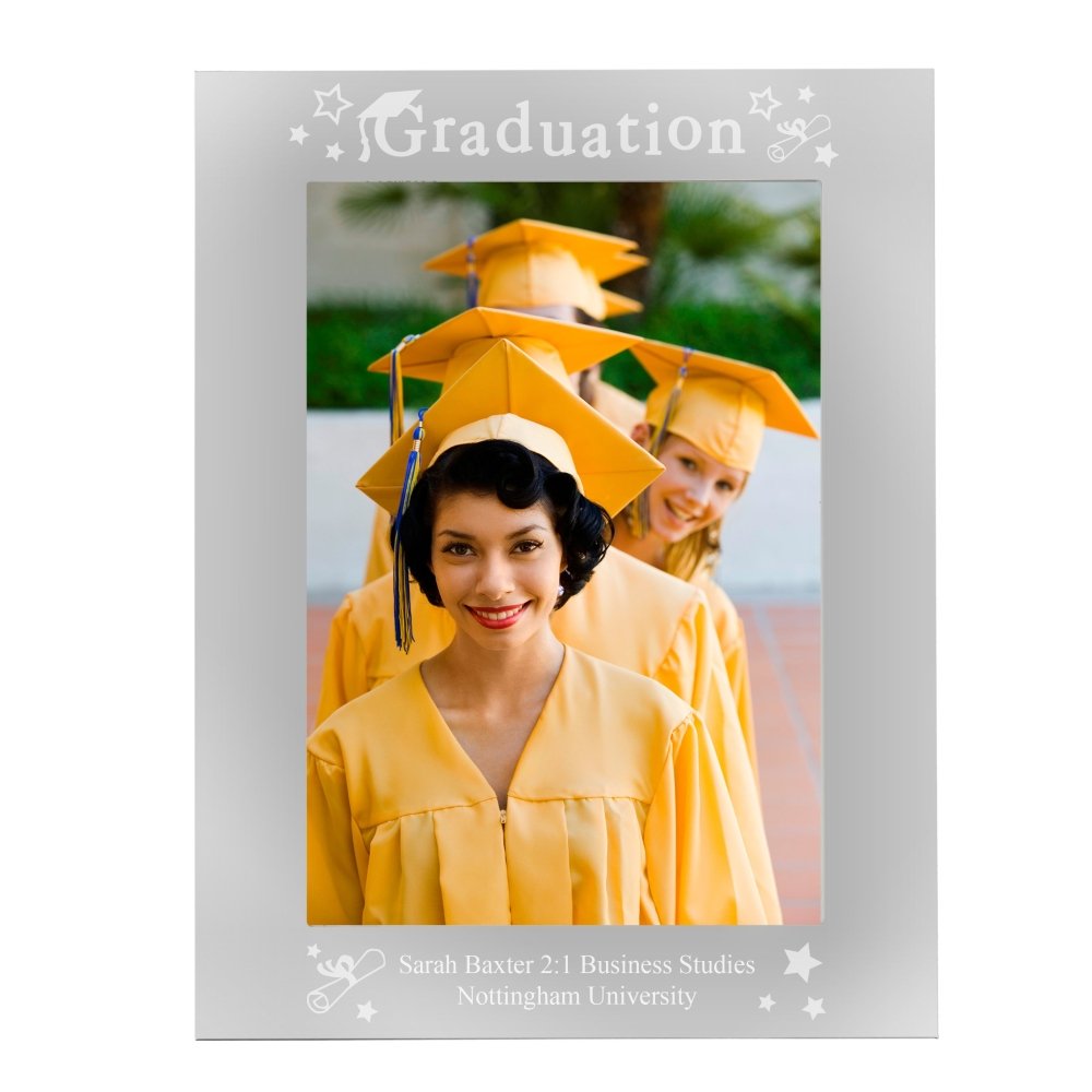 Personalised Graduation 5x7 Inch Silver Photo Frame