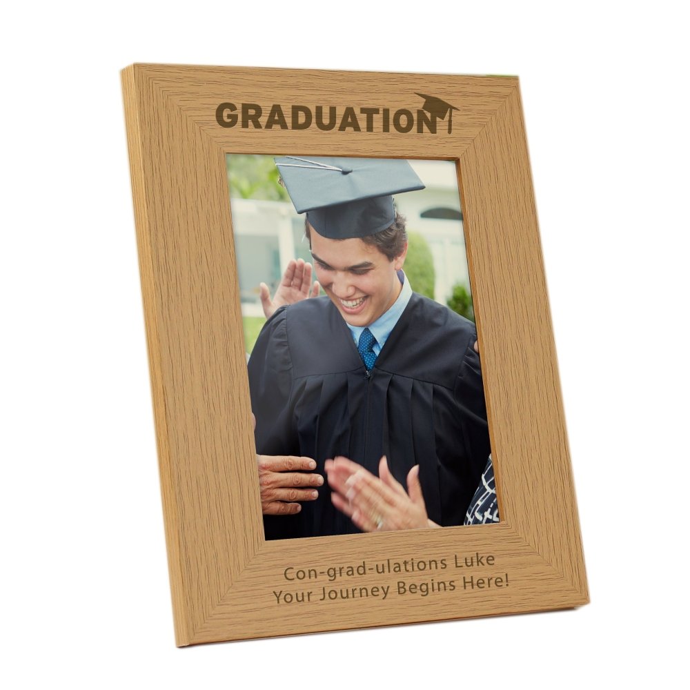 Personalised Graduation 5x7 Inch Wooden Photo Frame