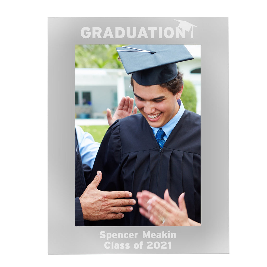 Personalised Graduation 7x5 Inch Silver Photo Frame