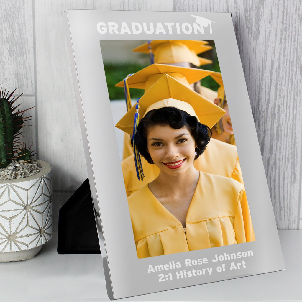 Personalised Graduation 7x5 Inch Silver Photo Frame