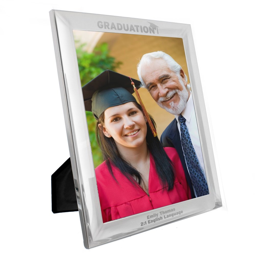 Personalised Graduation 8x10 Inch Silver Photo Frame